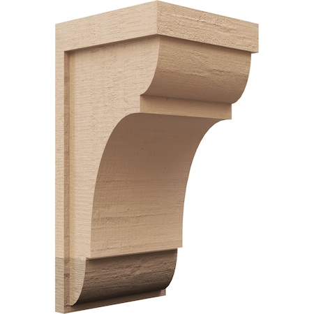 Ekena Millwork 10"W x 10"D x 20"H Wide Bryant Rough Cedar Woodgrain TimberThane Corbel, Primed Tan CORUR10X10X20BRYRCPR